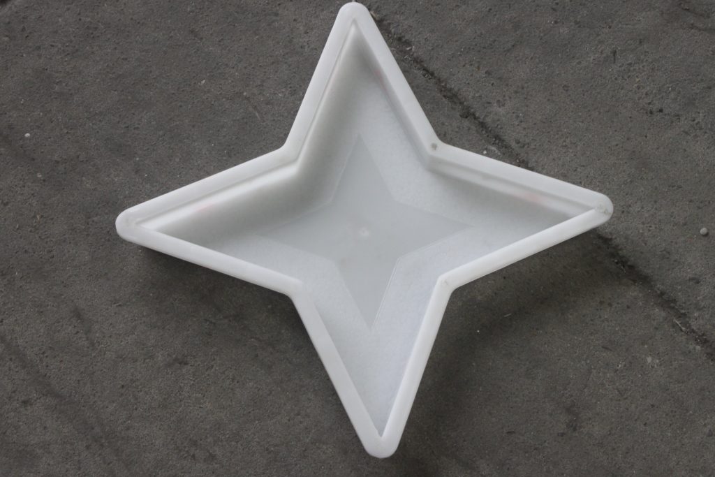 四角星彩砖塑料模盒
