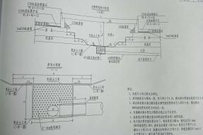 矩形排水沟盖板模具分隔带结构平面设计图